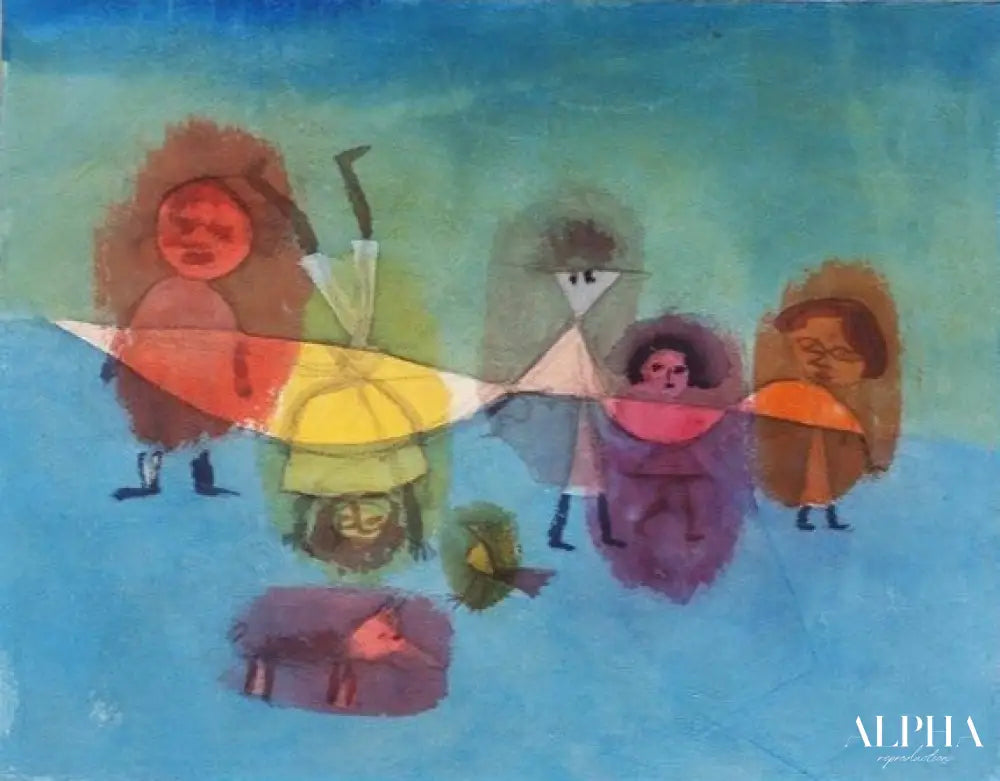 Groupe d'enfants - Paul Klee - Reproductions de tableaux et peintures haut de gamme