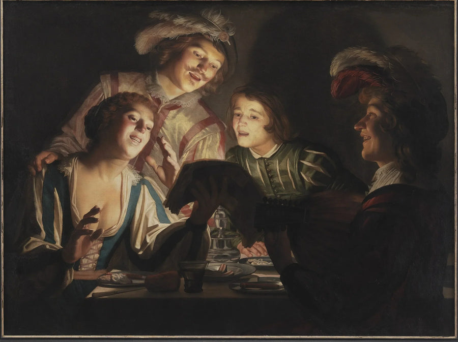 Музыкальная группа при свечах - Gerrit van Honthorst