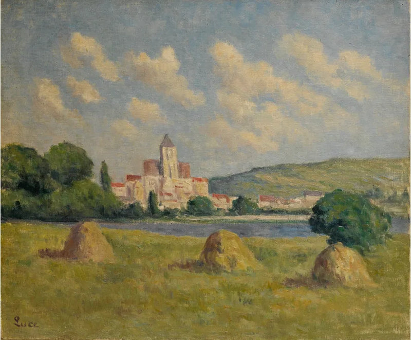 Гернез, церковь и поля - Максимилиен Люс