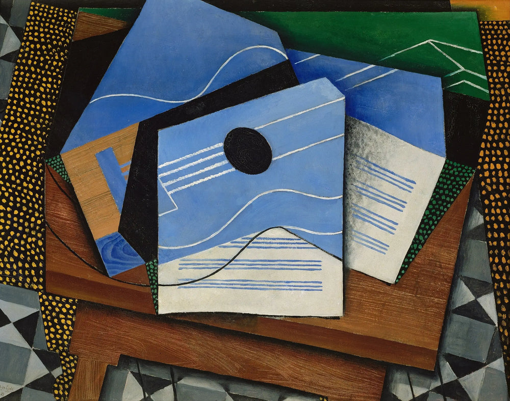 Guitare sur une table - Juan Gris - Alpha Reproduction