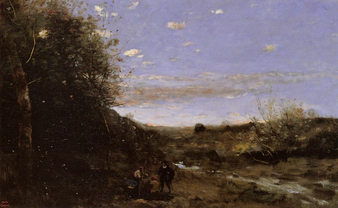 Hamlet et le fossoyeur - Jean-Baptiste Camille Corot - Alpha Reproduction