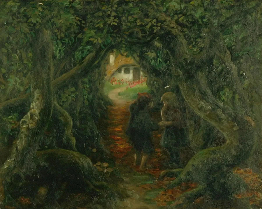 Гензель и Гретель у ведьмы. - H. A. Brendekilde
