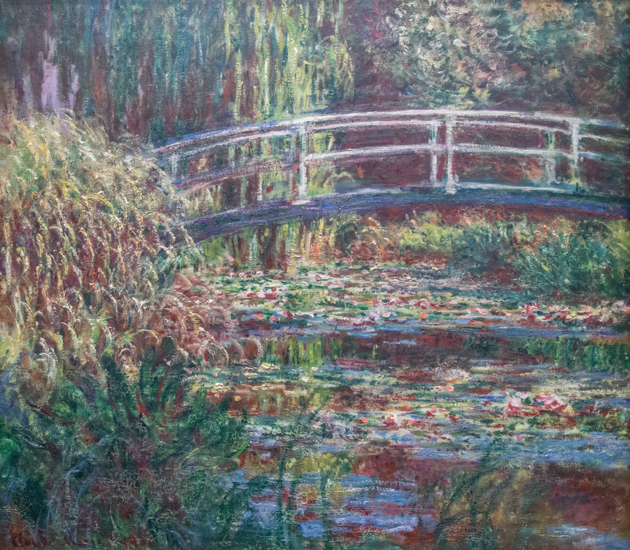 Водоём с кувшинками, Розовая гармония - Клод Моне