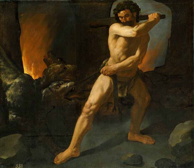 Геркулес и Цербер - Франсиско де Зурбарán