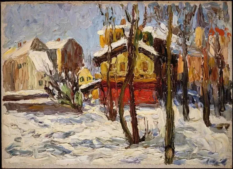 Зима в Швабинге - Василий Кандинский