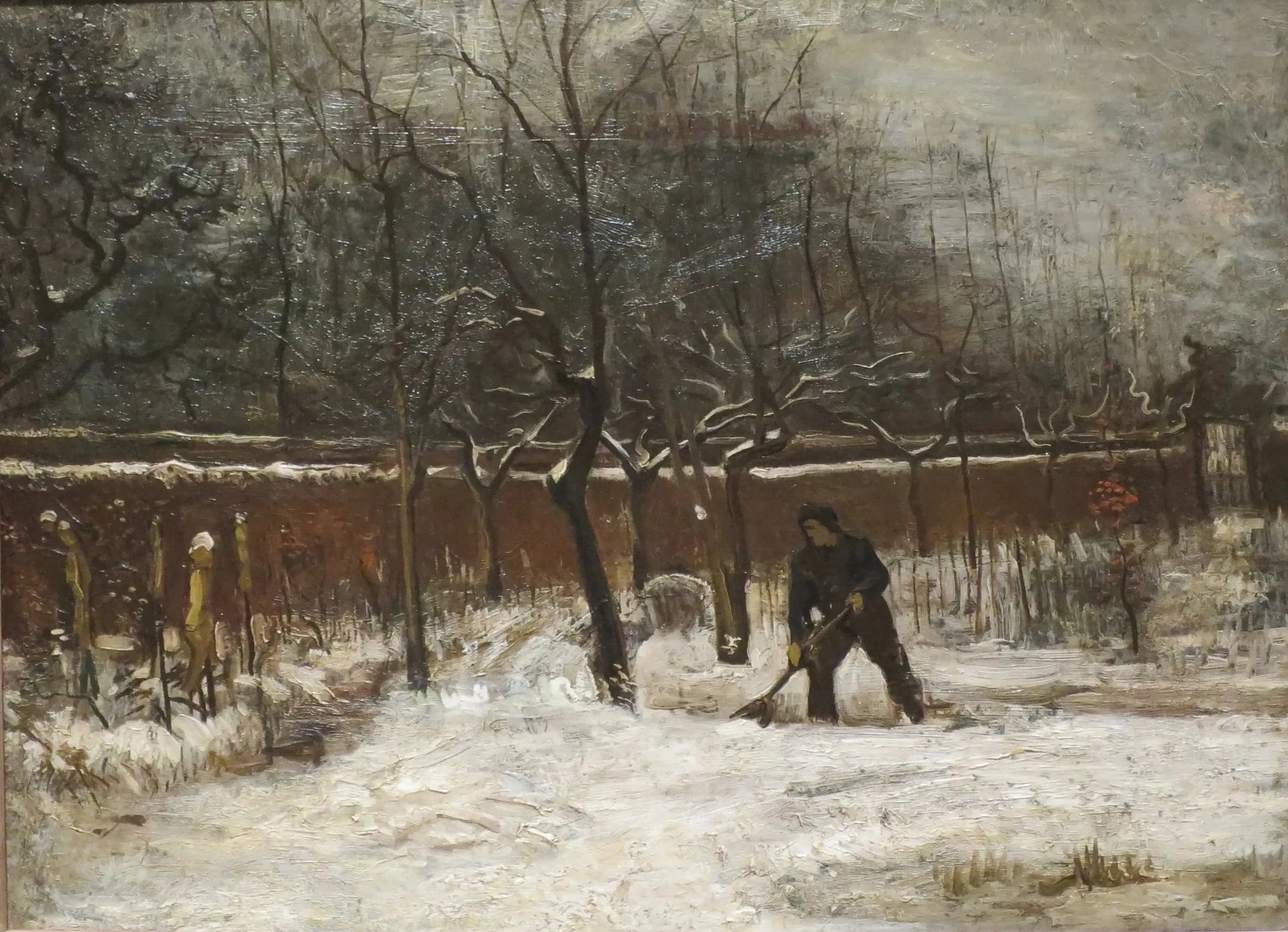 Hiver (Le jardin du presbytère sous la neige) - Vincent van Gogh image 1 copie peinte à la main à l’huile