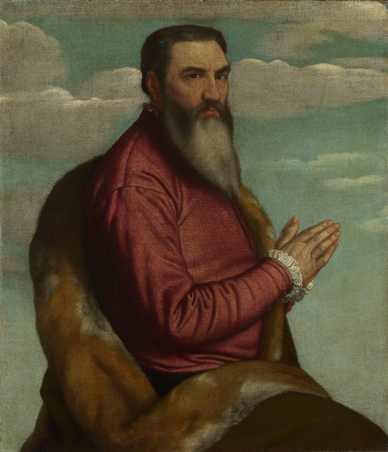 Мужчина с длинной бородой - Alessandro Bonvicino