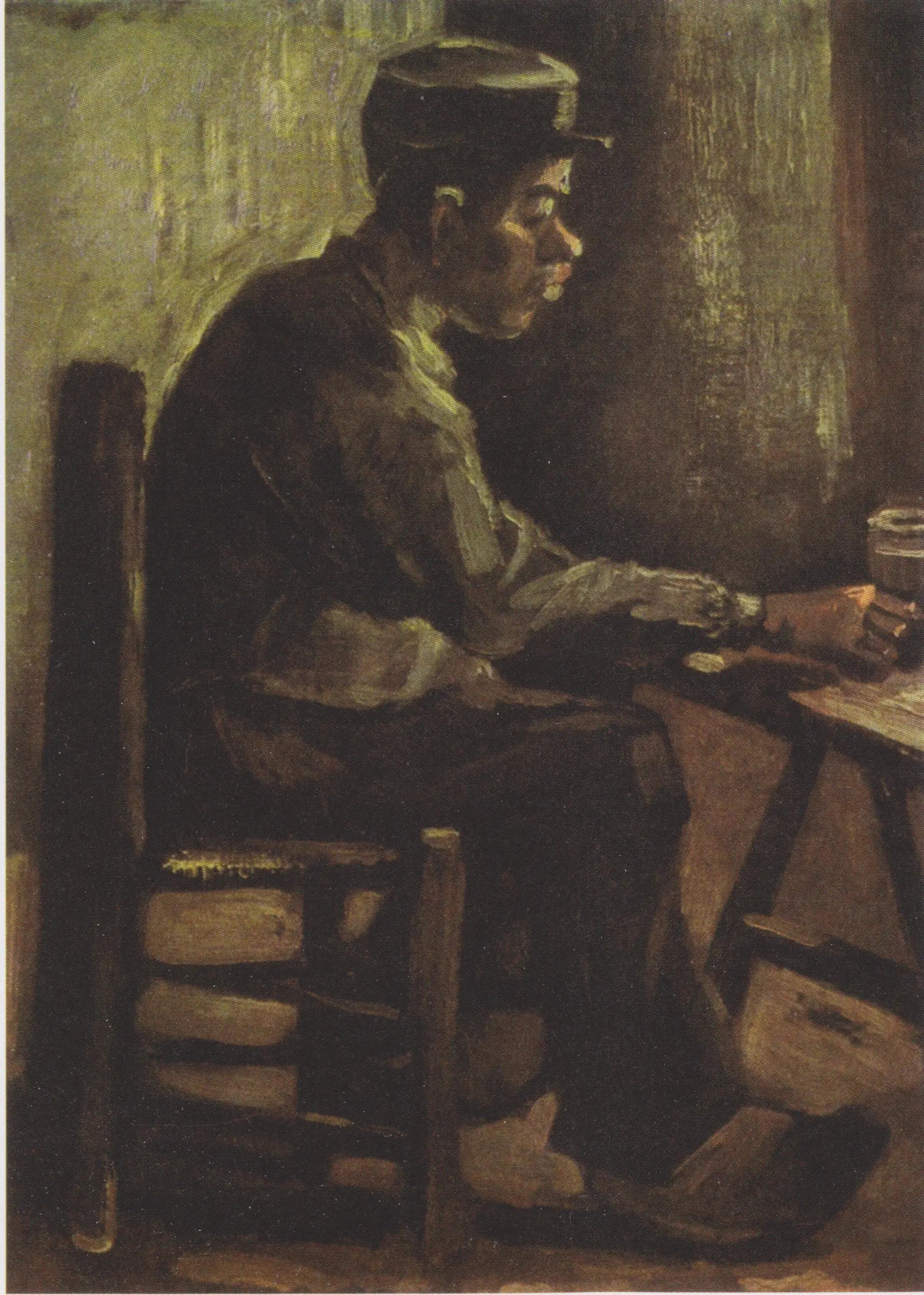 Homme à une table - Vincent van Gogh - Alpha Reproduction