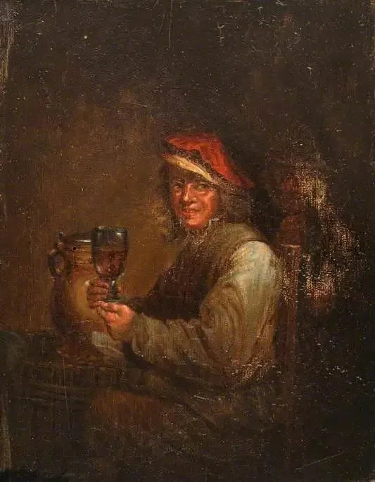 Мужчина, пьющий — Давид Тенье младший