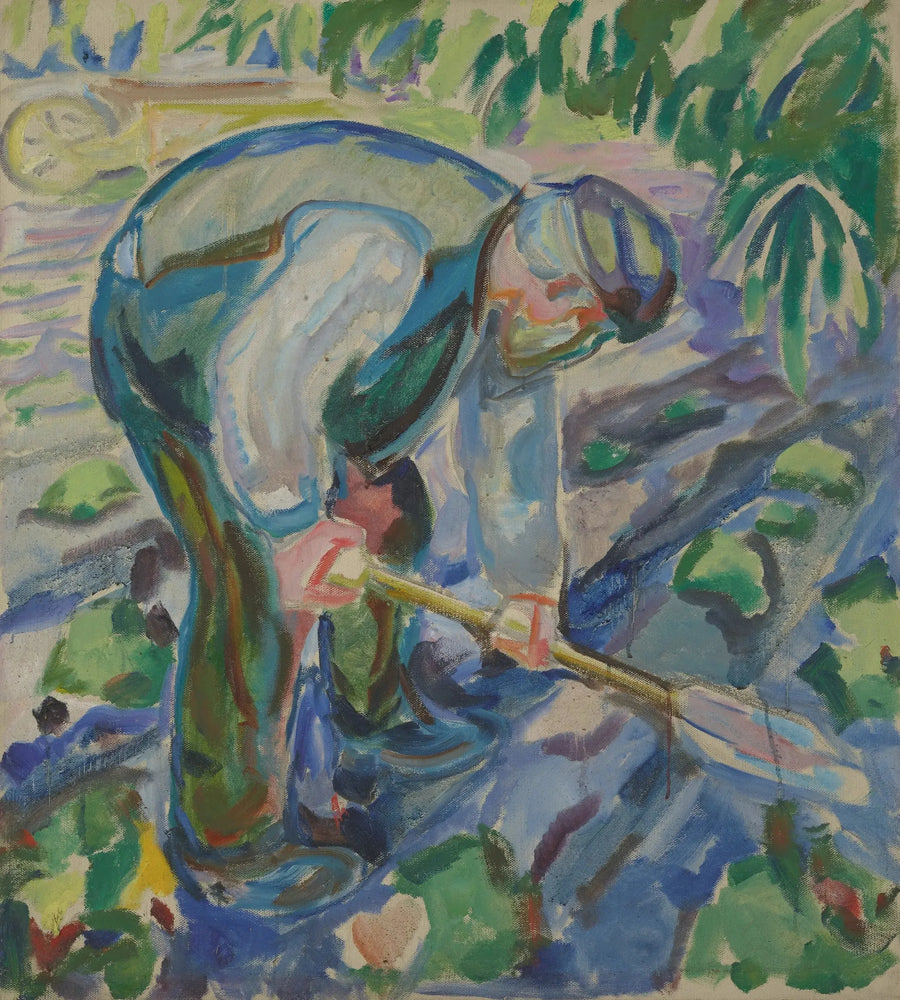 Человек, копающий - Эдвард Мунк