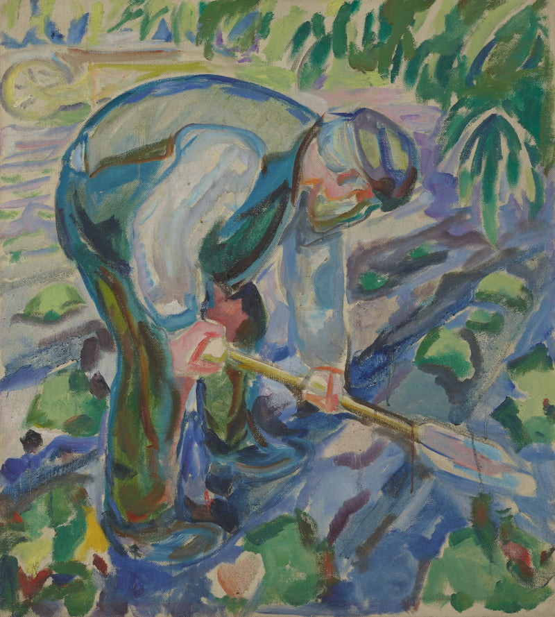 Человек, копающий - Эдвард Мунк