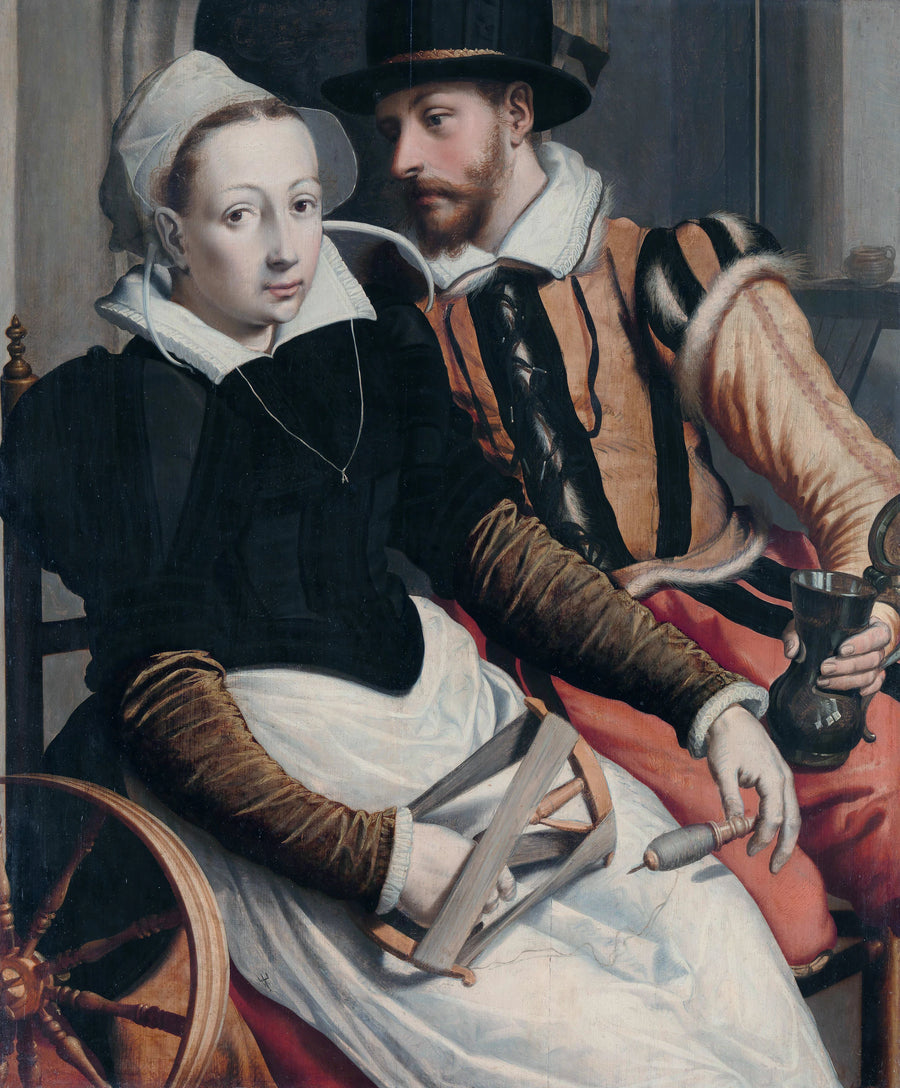 Homme et femme à un rouet - Pieter Pietersz l'Ancien