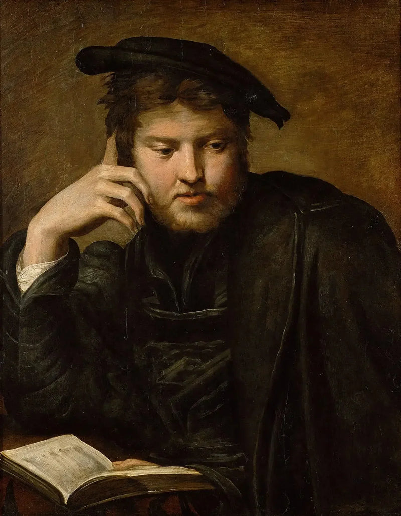 Мужчина, держащий книгу - Parmigianino
