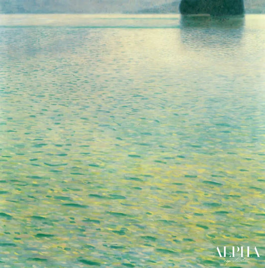 Île dans l'Attersee - Gustav Klimt - Reproductions de tableaux et peintures haut de gamme