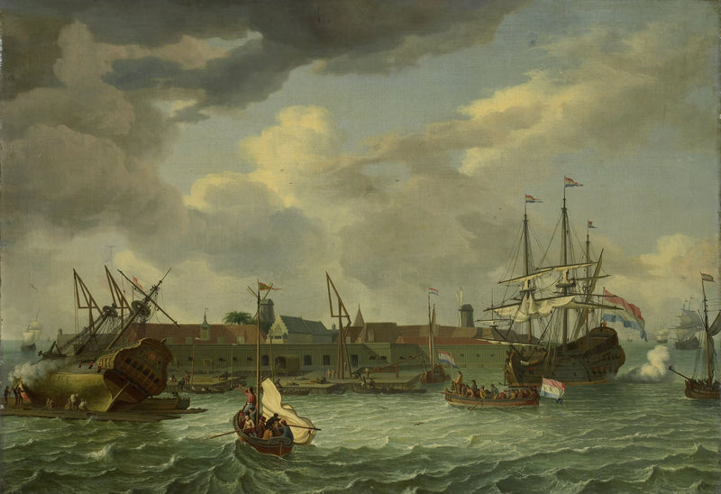 L'île d'Onrust près de Batavia - Abraham Storck