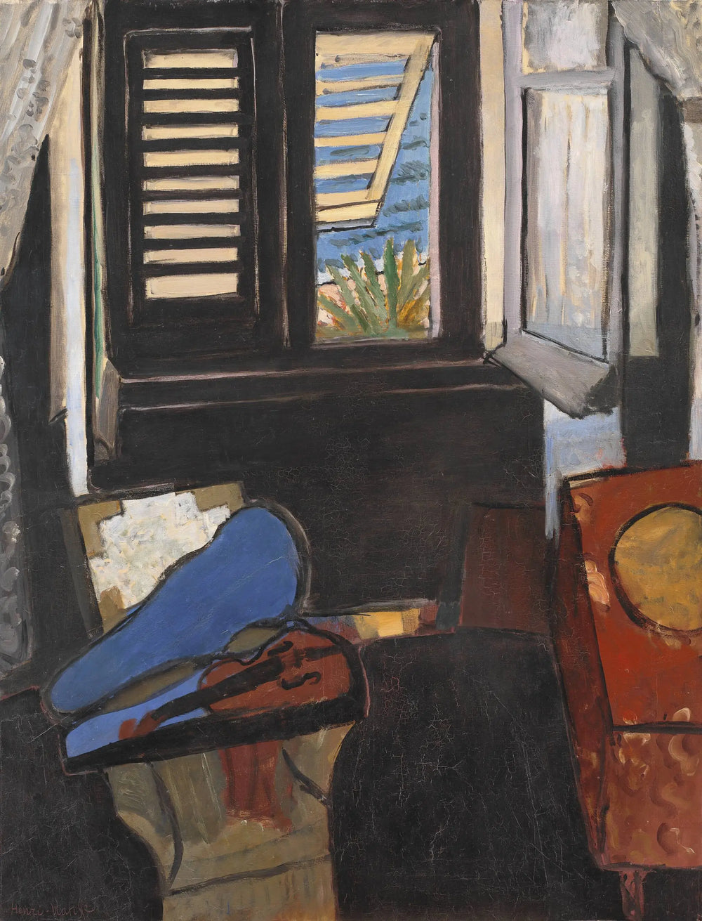 Reproduction du tableau « Intérieur au violon - Henri Matisse » par Alpha Reproduction en peinture à l’huile