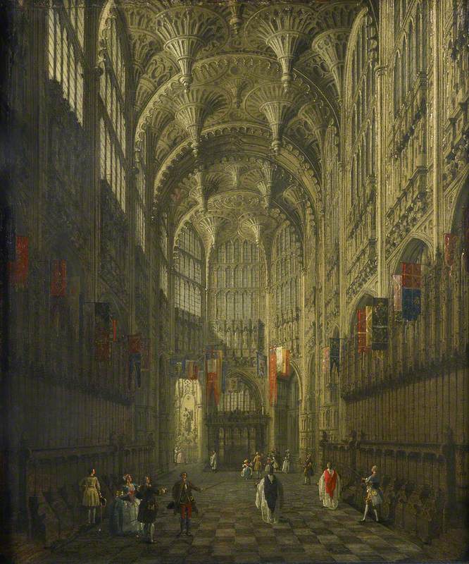 Intérieur de la chapelle Henri VII abbaye de Westminster - Canaletto - Alpha Reproduction