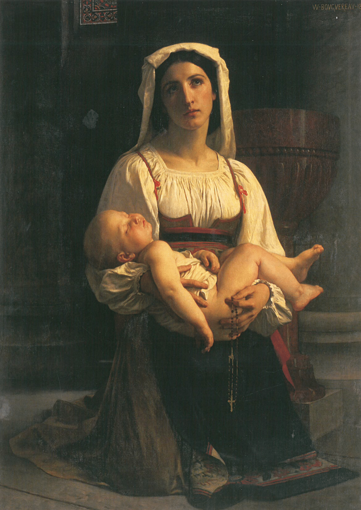 L’Invocation à la Vierge de William-Adolphe Bouguereau