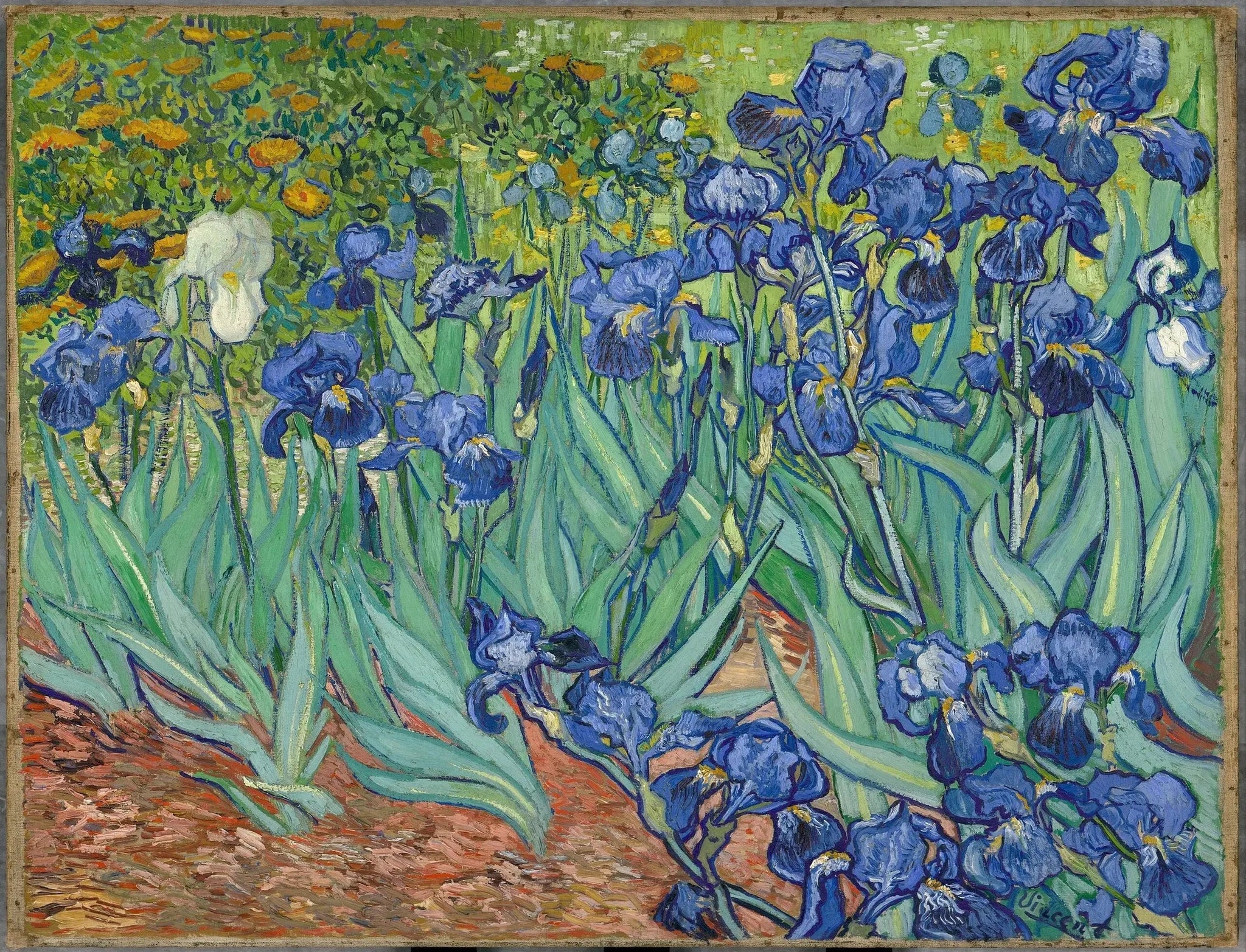 Iris - Vincent van Gogh image 1 copie de tableau peinte à la main