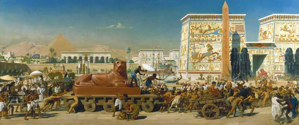 Israël en Égypte - Edward Poynter image 1 copie de tableau peinte à la main