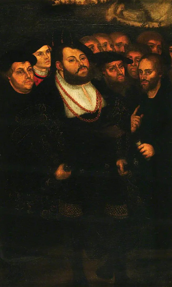 Жан Фредерик Великий (1503-1554), с группой реформаторов - Лукас Кранах Старший