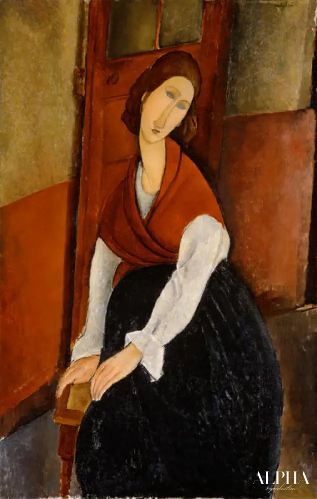 Jeanne Hebuterne (1919) - Amedeo Modigliani - Reproductions de tableaux et peintures haut de gamme