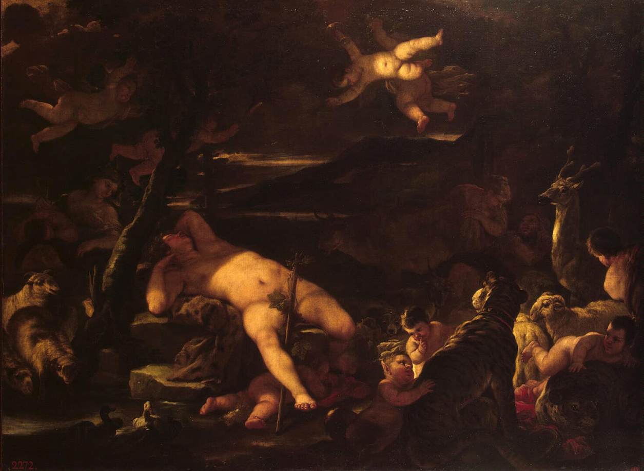 Jeune Bacchus dormant - Luca Giordano - Alpha Reproduction
