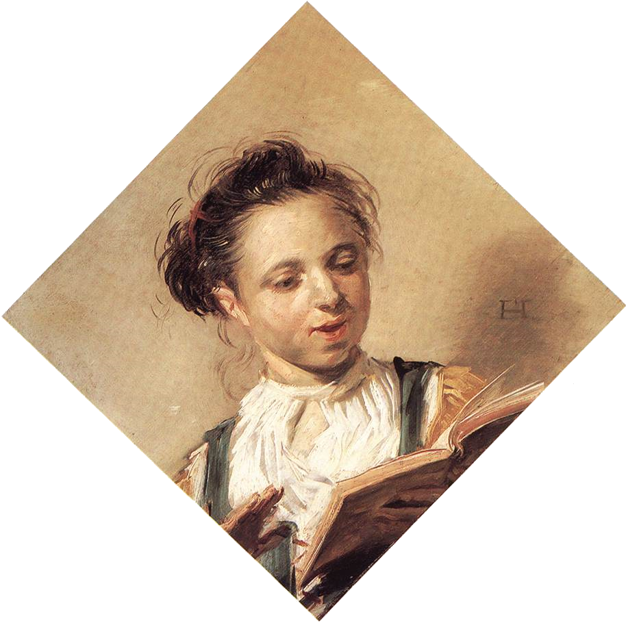 Jeune chanteuse - Frans Hals - Alpha Reproduction