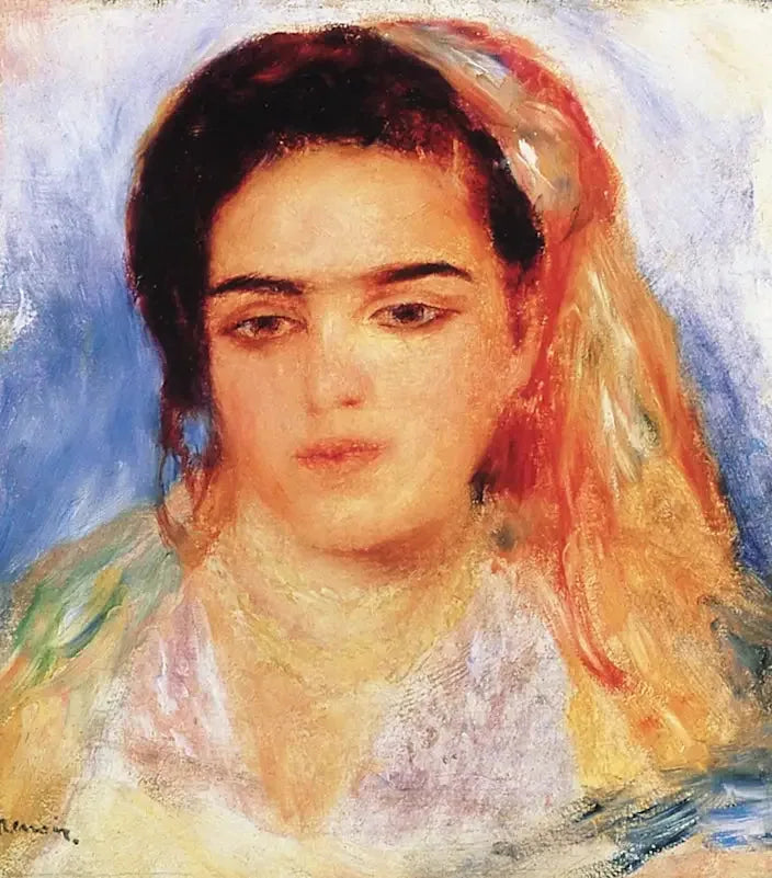 Jeune fille algérienne - Pierre-Auguste Renoir image 1 reproduction artisanale de tableau