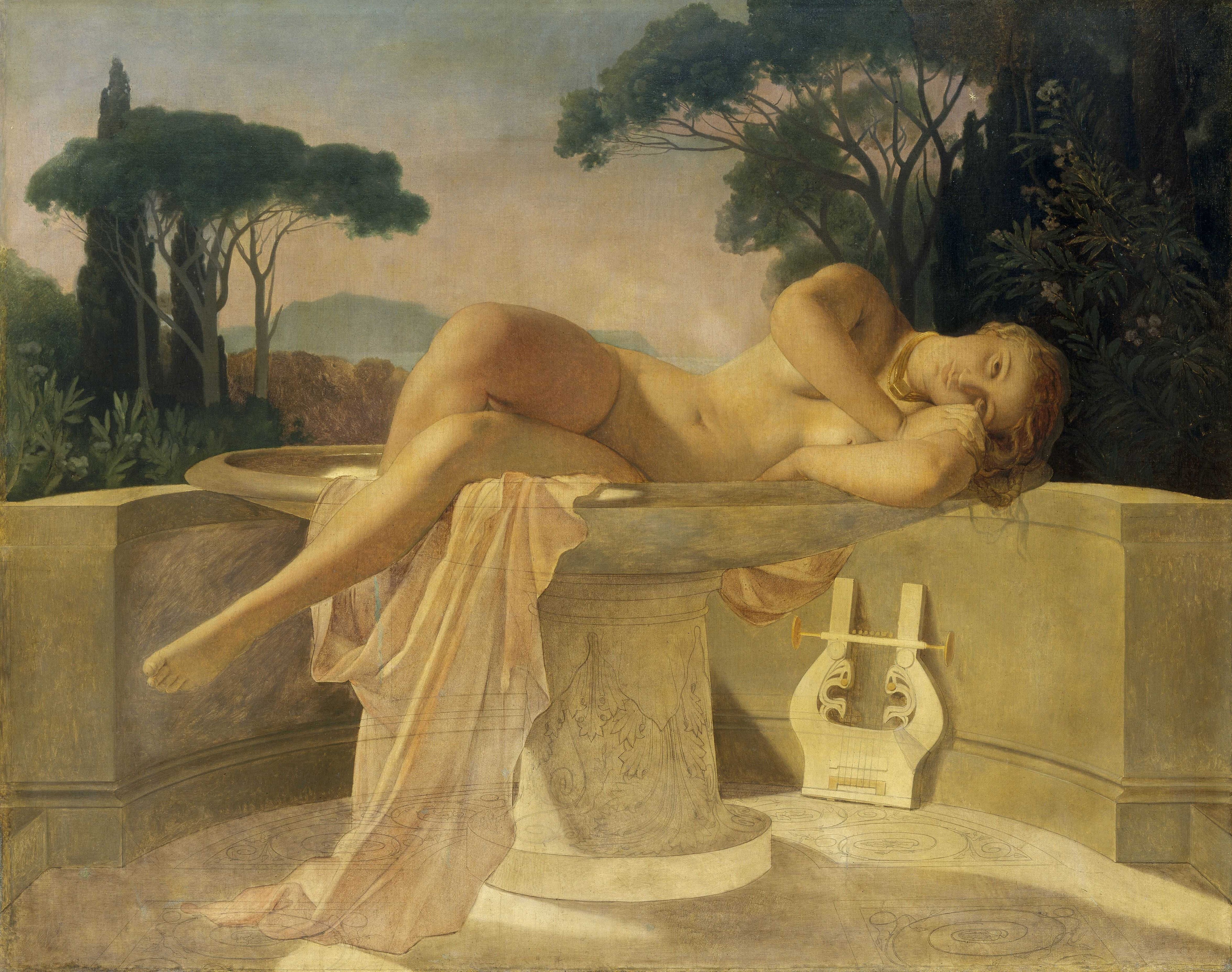 Jeune Fille dans un vase - Paul Delaroche - Alpha Reproduction