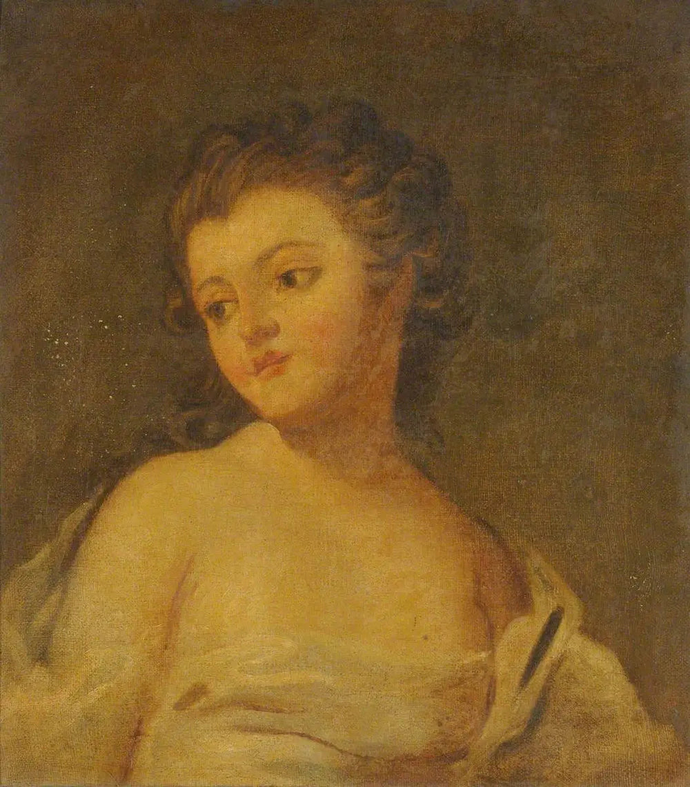 Jeune fille, drapée dans une robe - Joshua Reynolds image 1 copie peinte à la main à l’huile