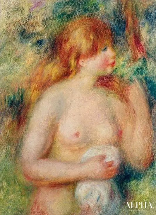 Jeune fille nue - Pierre-Auguste Renoir - Reproductions de tableaux et peintures haut de gamme