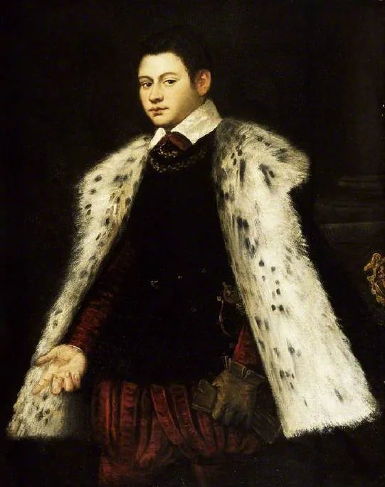 Молодой человек в меховом пальто, 1558 - Джакопо Тинторетто