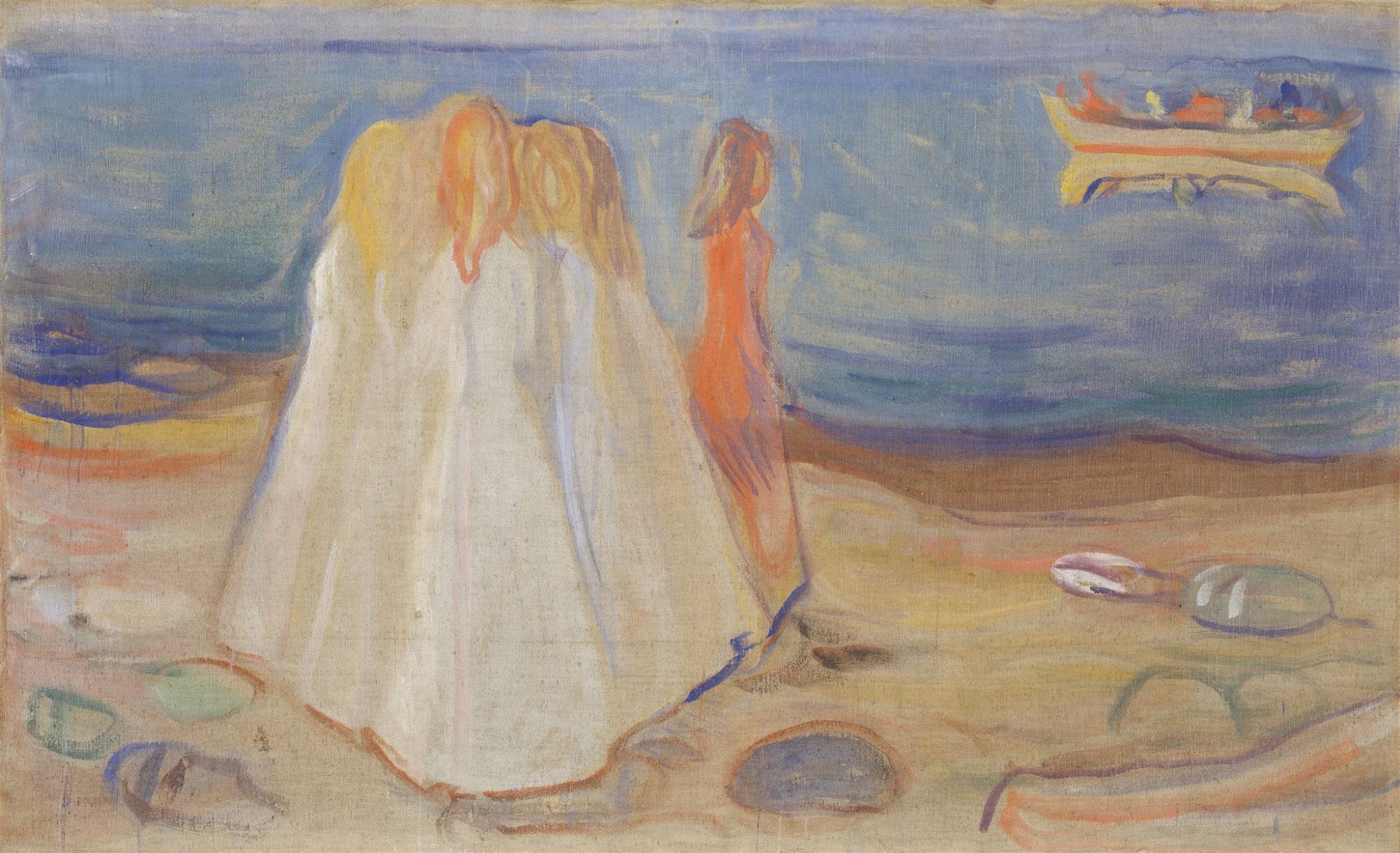 Reproduction du tableau « Jeunes Femmes sur la plage (Frise Reinhardt) - Edvard Munch » par Alpha Reproduction en peinture à l’huile