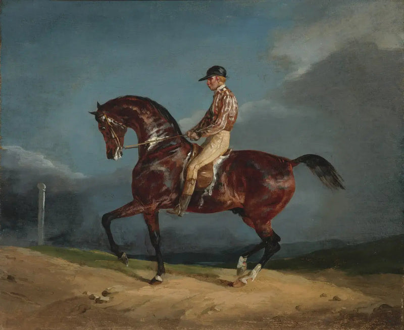 Жокей на скаковом лошади - Théodore Géricault