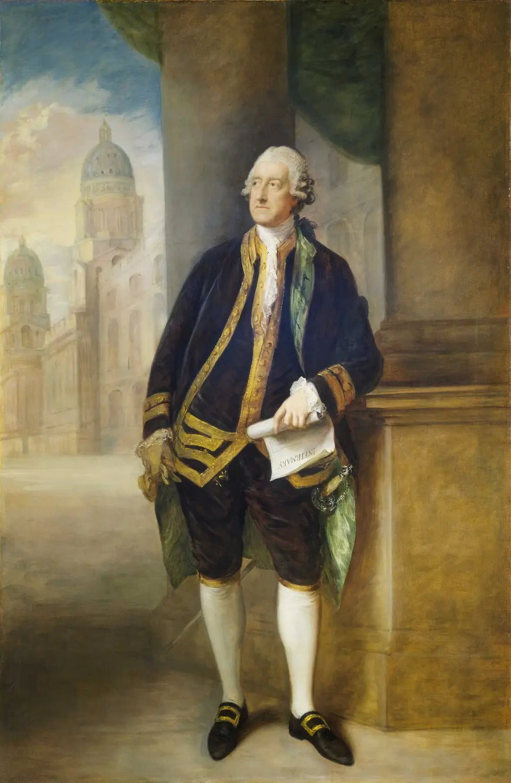 John Montagu, 1718-1792, 4e comte de Sandwich, 1er Lord de l'Amirauté - Thomas Gainsborough image 1 reproduction d’œuvre d’art à l’huile