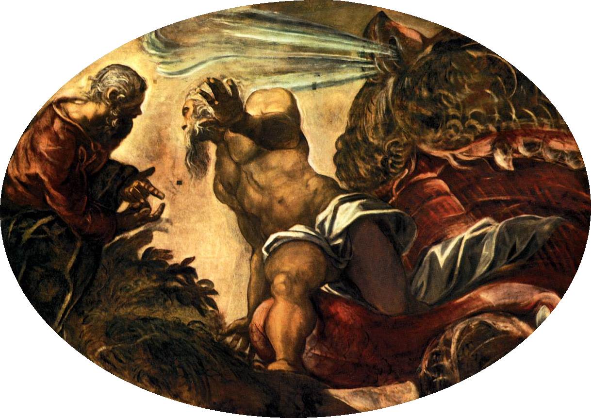 Jonas quitte le ventre de la baleine - Jacopo Tintoretto image 1 copie de tableau peinte à la main
