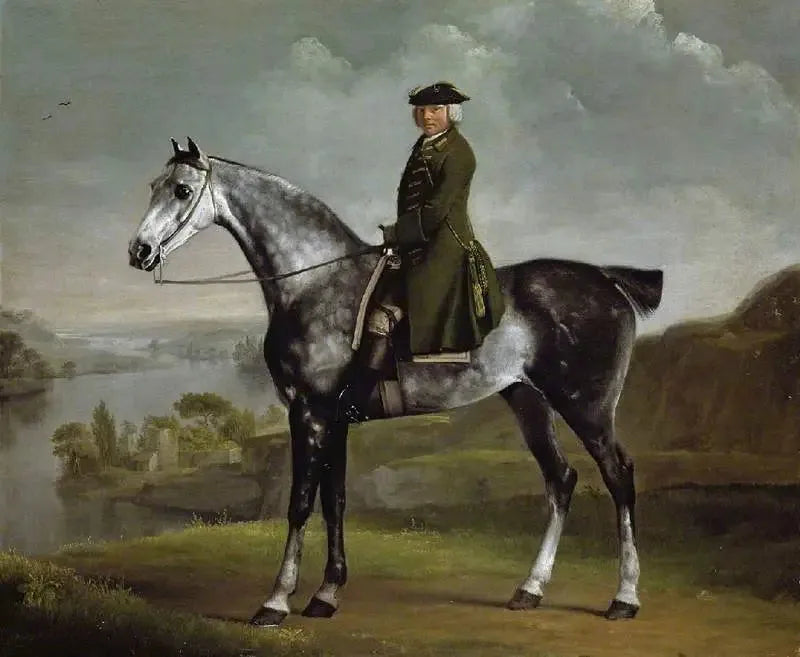 Джозеф Смит, лейтенант леса Уитлбери, Нортгемпшир, на сером пегом коне - Джордж Стуббс