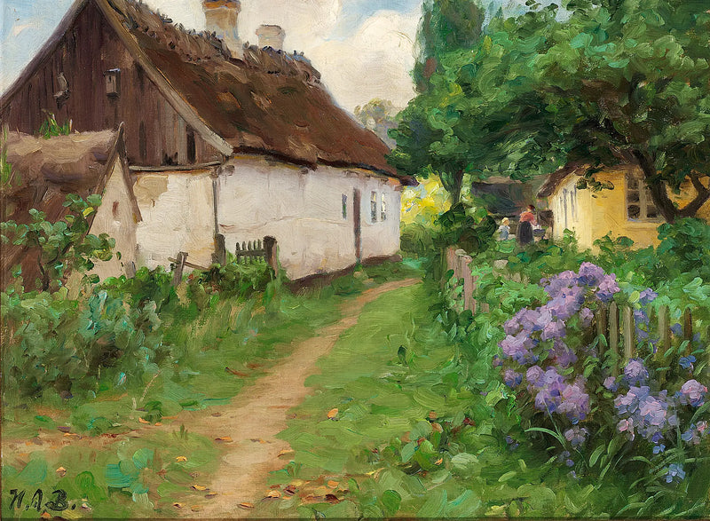 Летний день рядом с фермой. - Х. А. Брендекильде