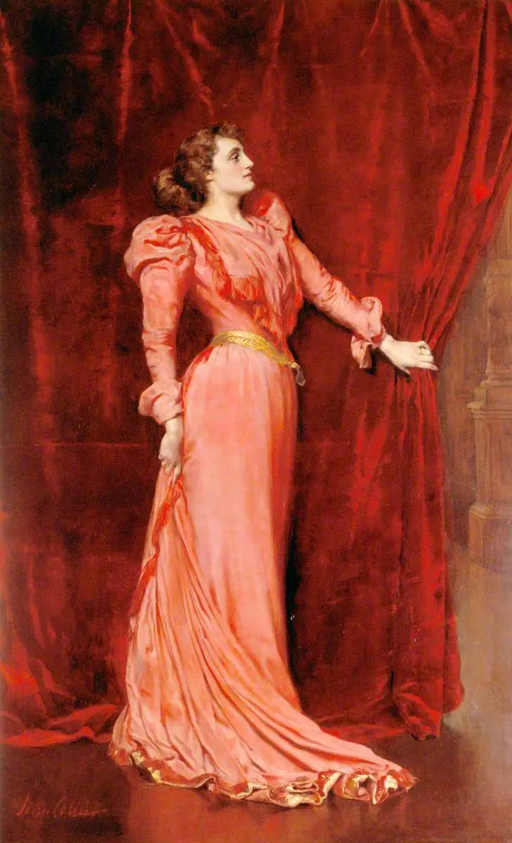 Джулия Нилсон-Терри (1868-1957), FRAM, в роли Друсиллы Айвс в «Танцующей девушке» - Джон Коллиер