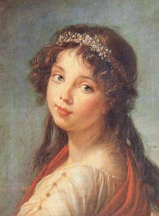 Жюли Лебрэн, оглядывающаяся через плечо - Элизабет Виге Ле Брун