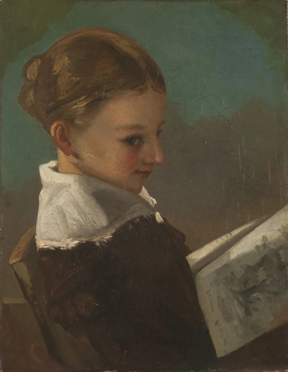 Juliette Courbet âgée de dix ans - Gustave Courbet - Alpha Reproduction