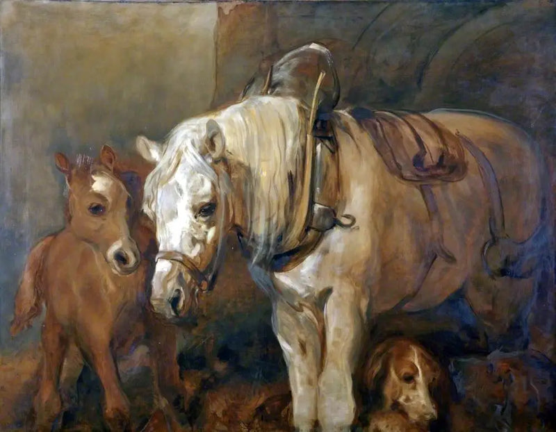 Кобыла и жеребёнок - Эдвин Генри Ландсир