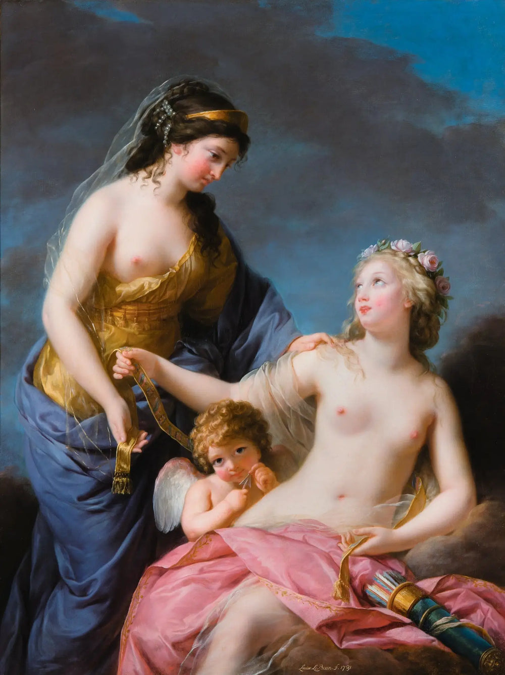Junon demandant à Vénus de lui prêter sa ceinture magique - Élisabeth Vigée Le Brun - Alpha Reproduction
