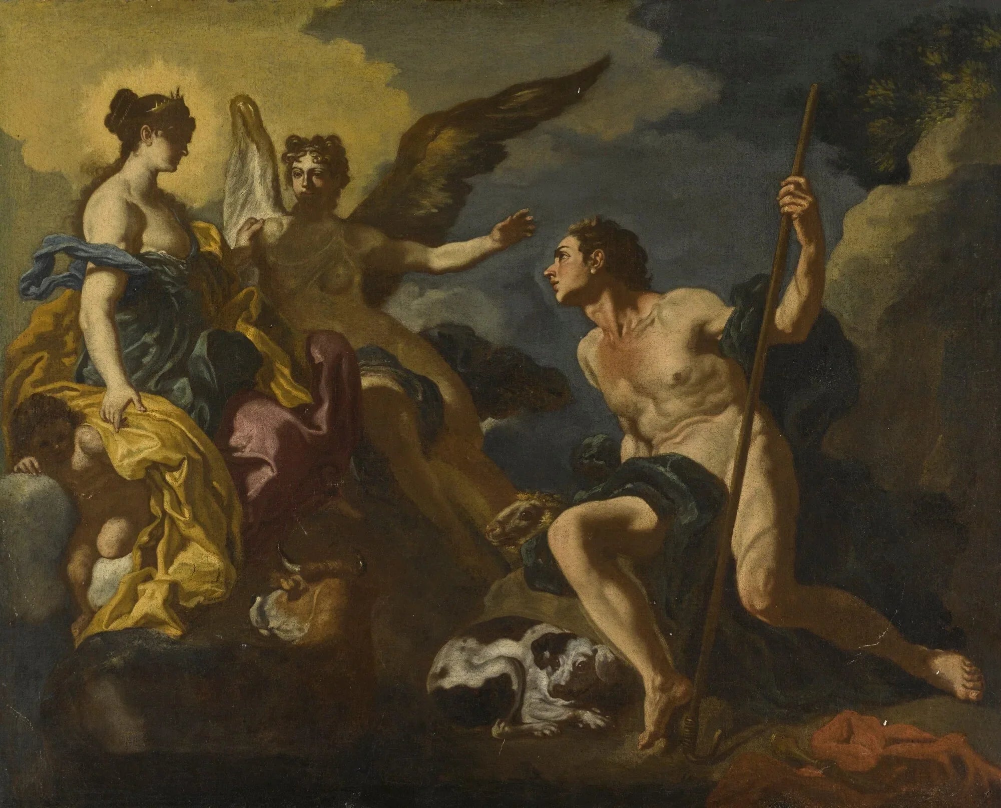 Junon, Io et Argus - Francesco Solimena image 1 copie peinte à la main à l’huile