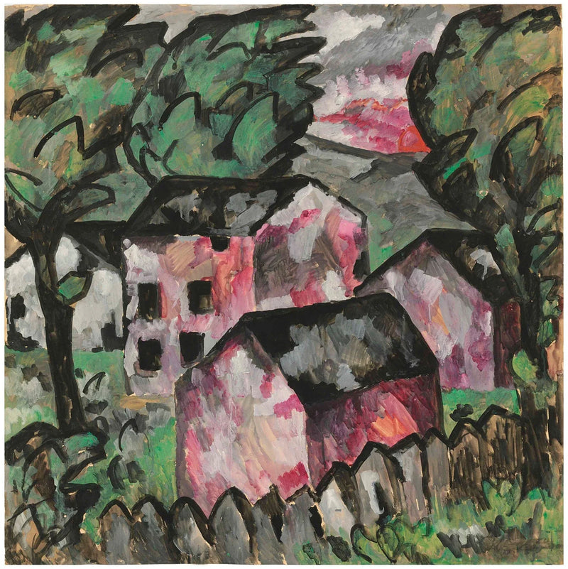 Paysage de 1911 - Kazimir Malevitch