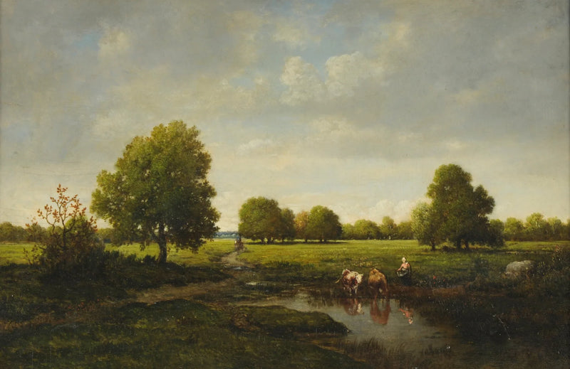 L'Abreuvoir - Théodore Rousseau