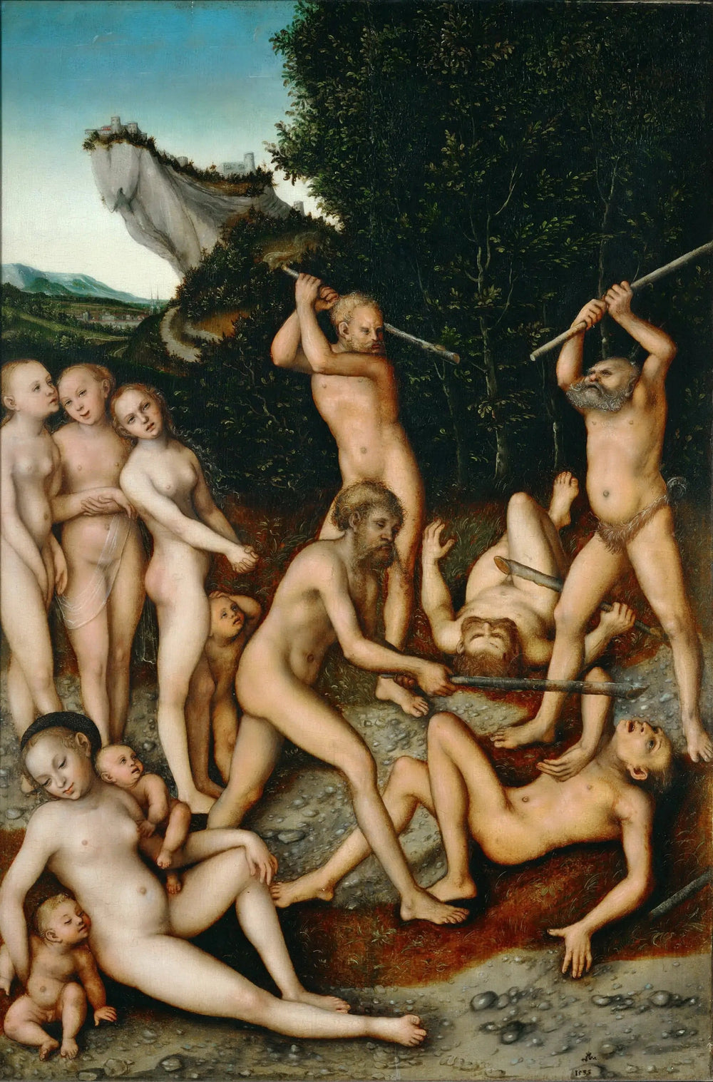 L'Âge d'argent - Lucas Cranach the Elder image 1 tableau peint à l’huile sur toile