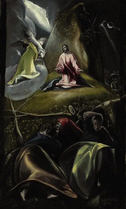 L'Agonie au jardin des oliviers - El Greco image 1 copie de tableau peinte à la main