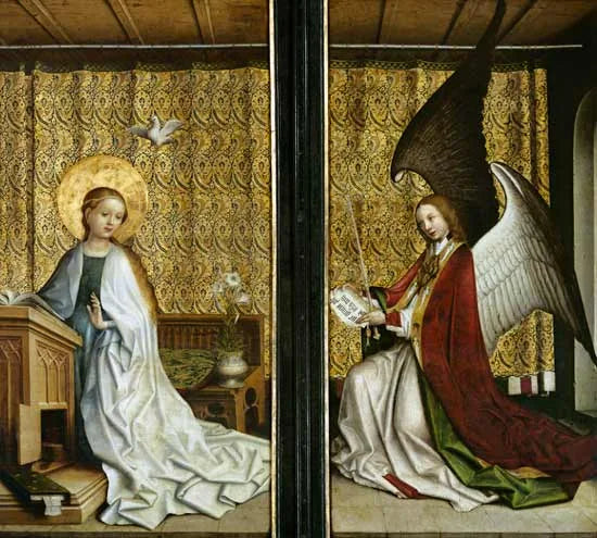 Благовещение - Штефан Лохнер